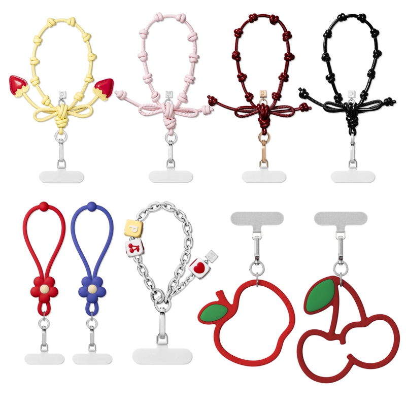 Case New Butterfly Wristband Phone Case Pendant Silicone Letter Chain Bow Lanyard High-End Versatile Adjustable
