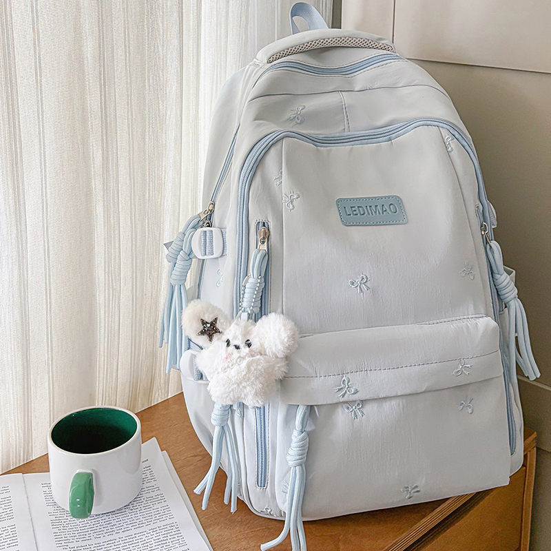 School Bag for Female Junior High School Students and High School Students, Large-Capacity Backpack, 2025 New Style College Student Backpack, High-Looking Computer Bag School Bag for Female Junior High School Students and High School Students, Large-Capacity Backpack, 2025 New Style College Student Backpack, High-Looking Computer Bag