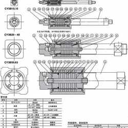 SMC CY1B CY3B10-20-32-32-40-50-50-50/100/150 자기 쌍로드리스 실린더