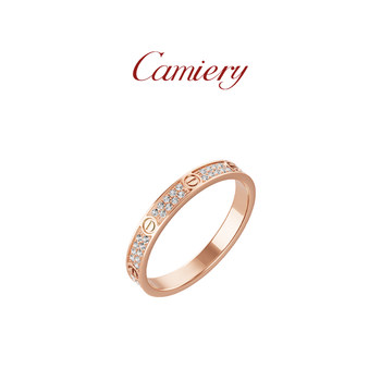 Light luxury and high-end baby's breath ring in 18k gold