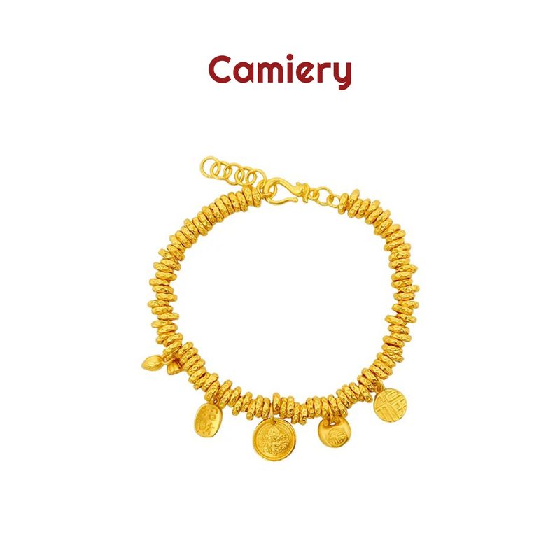 Camiery Money String Coiled Gold Bracelet, Imitation Women's Style, 2026 New Model, Thick 24K Real Gold Plated Bracelet Accessory Camiery Money String Coiled Gold Bracelet, Imitation Women's Style, 2026 New Model, Thick 24K Real Gold Plated Bracelet Accessory
