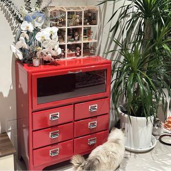 Japanese retro iron cabinet metal drawer cabinet environmentally friendly sideboard storage cabinet internet celebrity ins decoration dulton