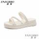 Yinna Sandals Genuine New Summer Women's Sandals with Soft Soles, Lightweight Thick-Soled Shoes, Fashionable and Versatile, Non-Slip and Wear-Resistant