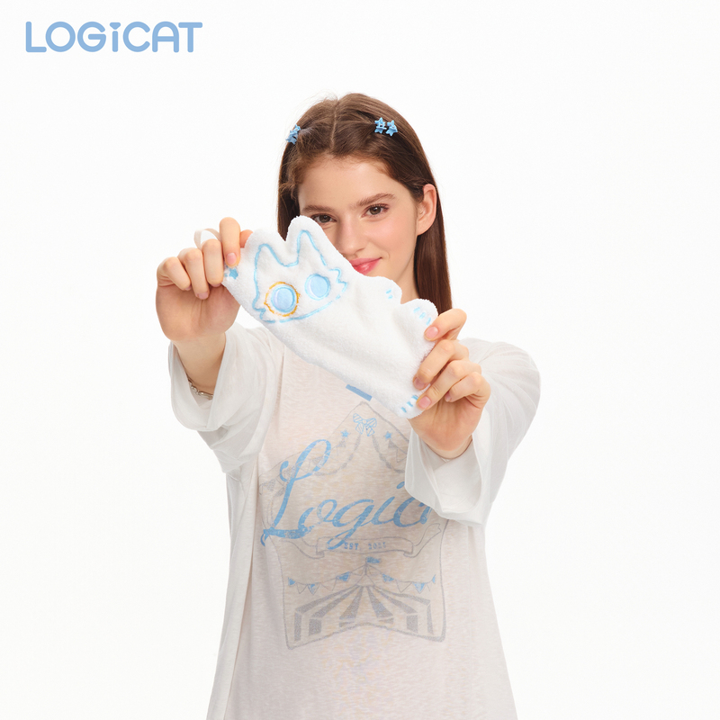 Logicat High-Quality, Non-Shedding, Absorbent, Aesthetically Pleasing, Odor-Resistant, Cute Bathroom Hanging Towel