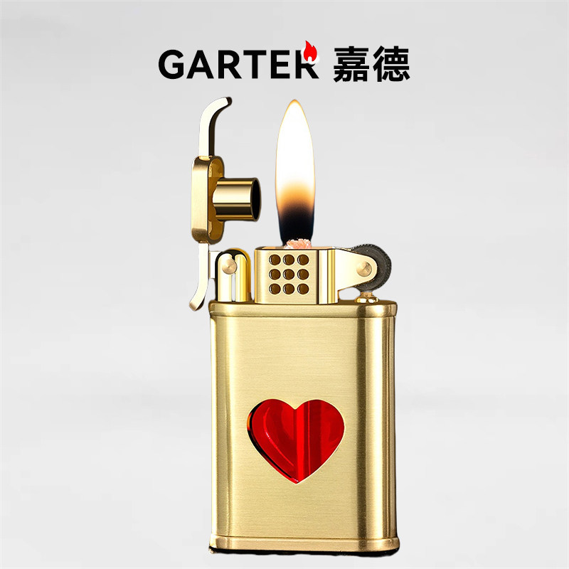 🔥复古之美，点燃你的怀旧之心 —— GARTER嘉德创意金属爱心煤油打火机 -打火机-淘宝好物网