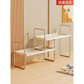 Desktop bookshelves desk storage shelf office desk layered shelf small cabinet household simple retractable bookcase