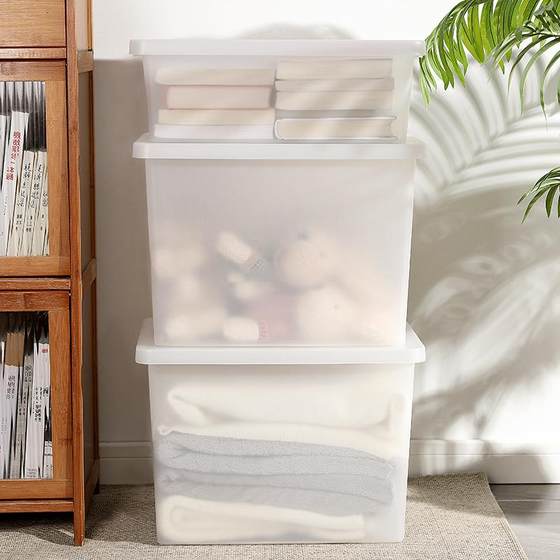 
Dust-proof storage box with lid snacks groceries toys sorting box clothes moisture-proof dustproof wardrobe classification storage box