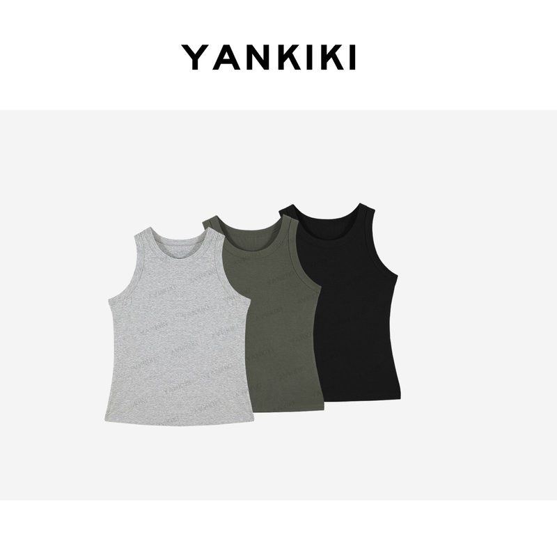 Green Tank Top Yankiki 2026 Summer New Product New Green Tank Top Yankiki 2026 Summer New Product New