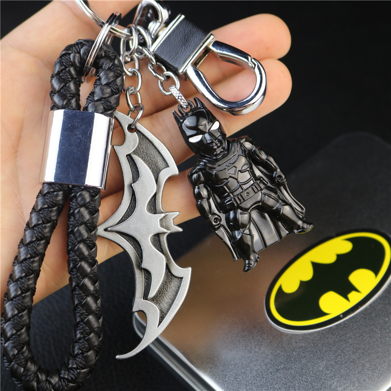 Justice Alliance Perimeter Bat Man Batman Key Button Ring Darts Superman Metal Pendant Men and Men's Gift Boxes-Taobao