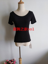 Dance top short sleeve dancing costume Latin top black Wild