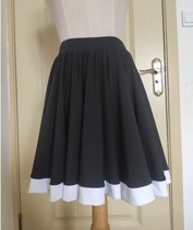 Girls Latin dance skirt skirt skirt big swing dance practice skirt dance dress girl performance skirt color dress dress