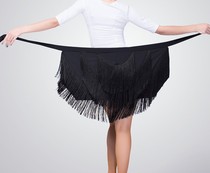 Latin Dance skirt Womens Tassel skirt Apron Latin dance Bottoms Irregular skirt Square dance skirt Practice skirt