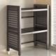Factory kitchen promotion microwave oven storage rack for pot double-layer pot rack multi-layer household kitchen utensil storage retractable oven storage