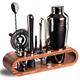 Factory promotional bartender set shaker glass cocktail mixing tools for professional bartenders