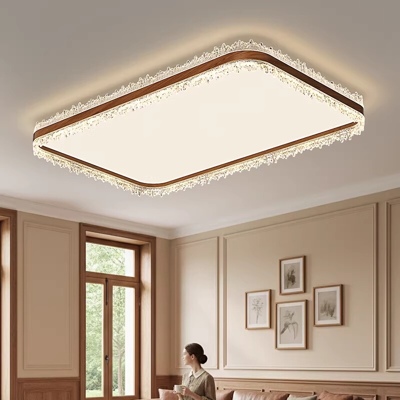 Vintage-Style Living Room Ceiling Light 2026 New Model French Retro American Country Simple Full House Lighting Package