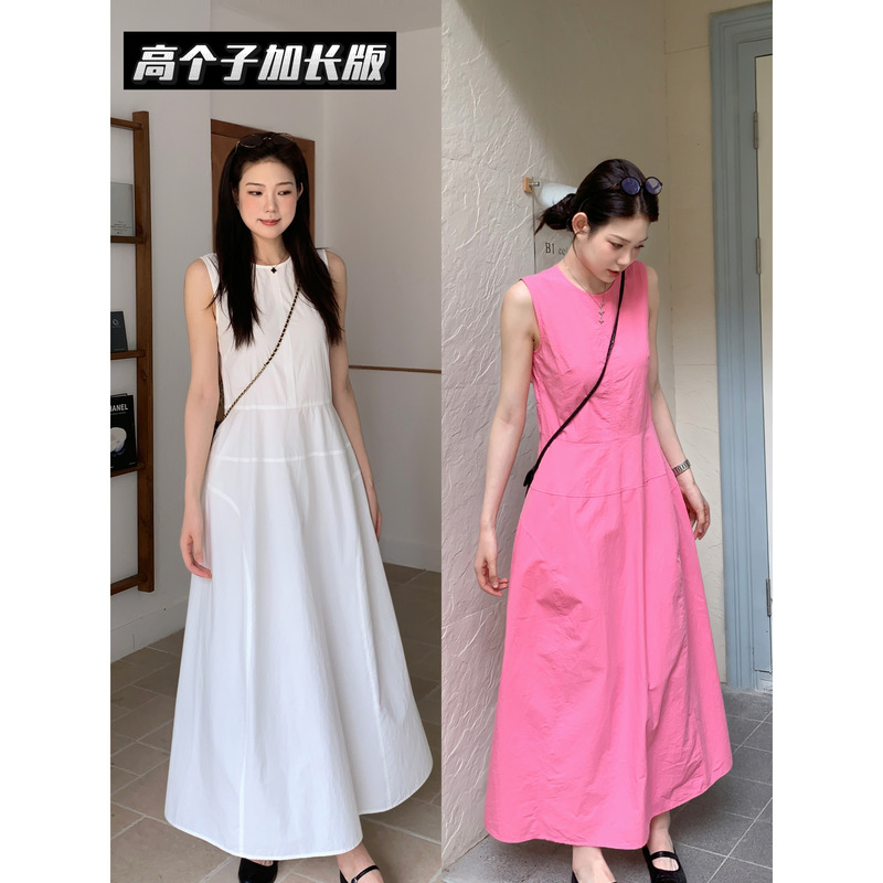 Bright Heroine Zhizhi Tall and Slender Pure Cotton Lazy Design Slimming Sleeveless Vest Dress for Women Bright Heroine Zhizhi Tall and Slender Pure Cotton Lazy Design Slimming Sleeveless Vest Dress for Women