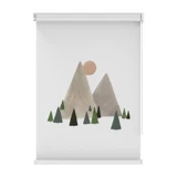 Роликовые шторы с мультяшным рисунком на заказ, для ванной комнаты, офиса, солнцезащитные шторы, водонепроницаемые, установка без перфорации, рулонного типа