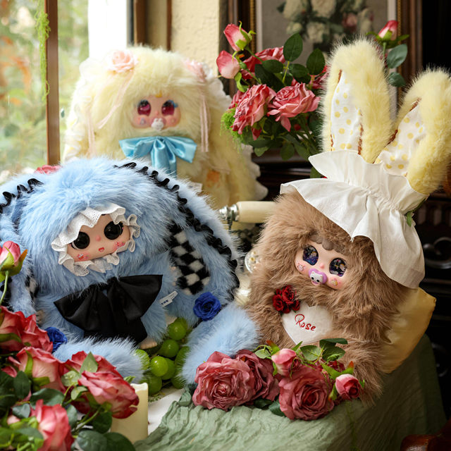 Jiimo Little Princess 600% Rose Dream Island Collection Plush Doll Blind Box Large Doll Figurine Gift for Girls