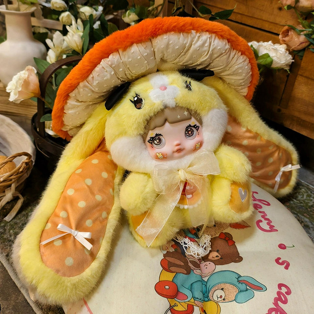 Nommi Nuomi 400% 1St and 2Nd Generation Mushroom Hat Vinyl Plush Blind Box Doll Valentine's Day Gift Figure