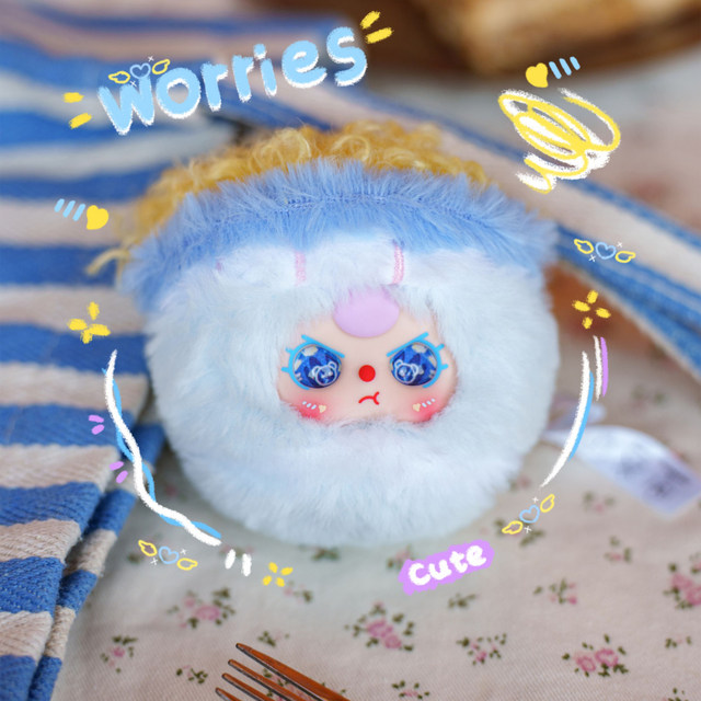 Baby Three Three-Year-Old Series Plush Pendant Blind Box Food Doll Gift for Girls