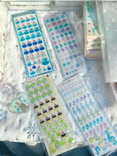 Прозрачная пузырьковая наклейка Cherryplanet