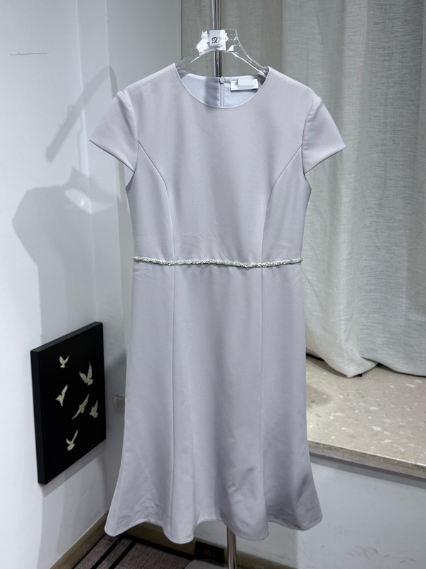 【Elegant Fishtail】Light Purple Elegant Dress