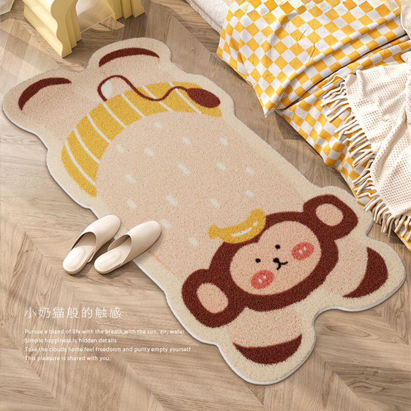 Bedroom bedside blanket children's room living room sofa thick plush carpet boy bed under bed floor mat