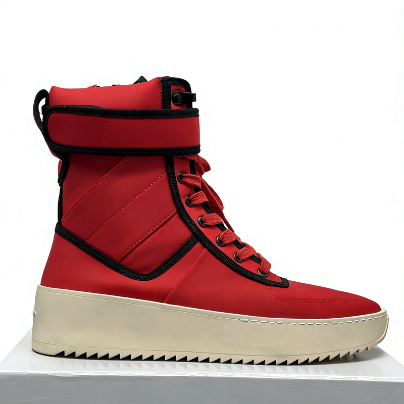 Bibimade Exclusive High Street Style 4Th Black and Red Military Style High-Top Shoes Bibimade Exclusive High Street Style 4Th Black and Red Military Style High-Top Shoes