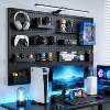 Gaming room metal hole board storage rack black wall hanging board computer desk wall storage display rack styling wall