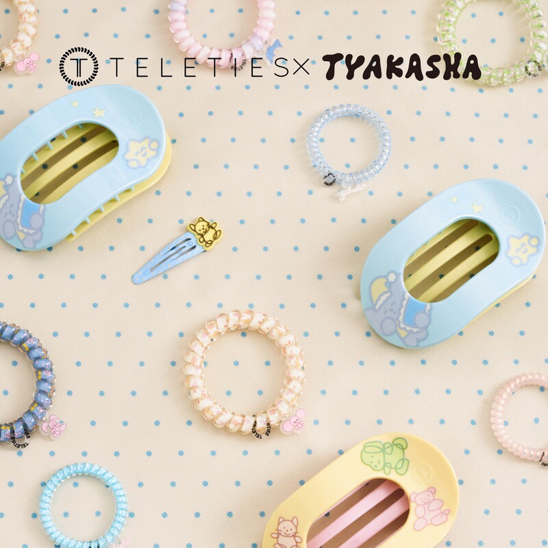 American Teleties X Tyakasha Collaboration Third Series Phone Cord Hair Tie Tela Hair Accessory