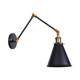 American iron art R wall lamp decoration bar restaurant art gallery color 827 personality simple black bedside wall H lamp