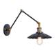 American iron art R wall lamp decoration bar restaurant art gallery color 827 personality simple black bedside wall H lamp