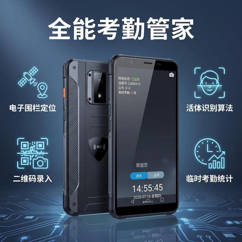 Worker Attendance Machine, Temporary Worker Identity Verification, Card Swiping, Clock-In, Location Tracking, Construction Site Labor Identification Device Worker Attendance Machine, Temporary Worker Identity Verification, Card Swiping, Clock-In, Location Tracking, Construction Site Labor Identification Device