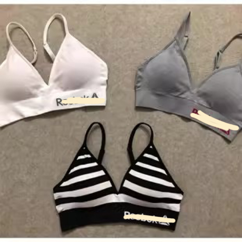 Original Reebok Triangle Cup Dk Same Style Export Shockproof Sports Bra for Girls and Students, Easy to Put on and Take Off