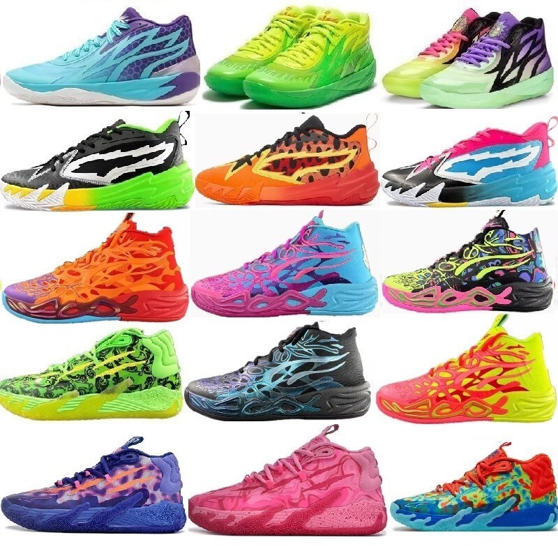 Lamelo Ball Three Ball 4Th Generation Blue and Red Color Mandarin Duck Mb.02 Black White Green Skut Henderson Men's and Women's Basketball