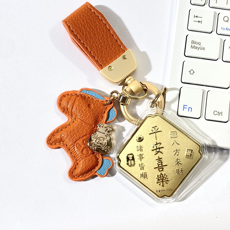 Pure Gold 999 Gold Phone Charm for Wealth, Zodiac Year Pony Keychain, Peace and Joy, Bag Decoration, Birthday Gift Pure Gold 999 Gold Phone Charm for Wealth, Zodiac Year Pony Keychain, Peace and Joy, Bag Decoration, Birthday Gift