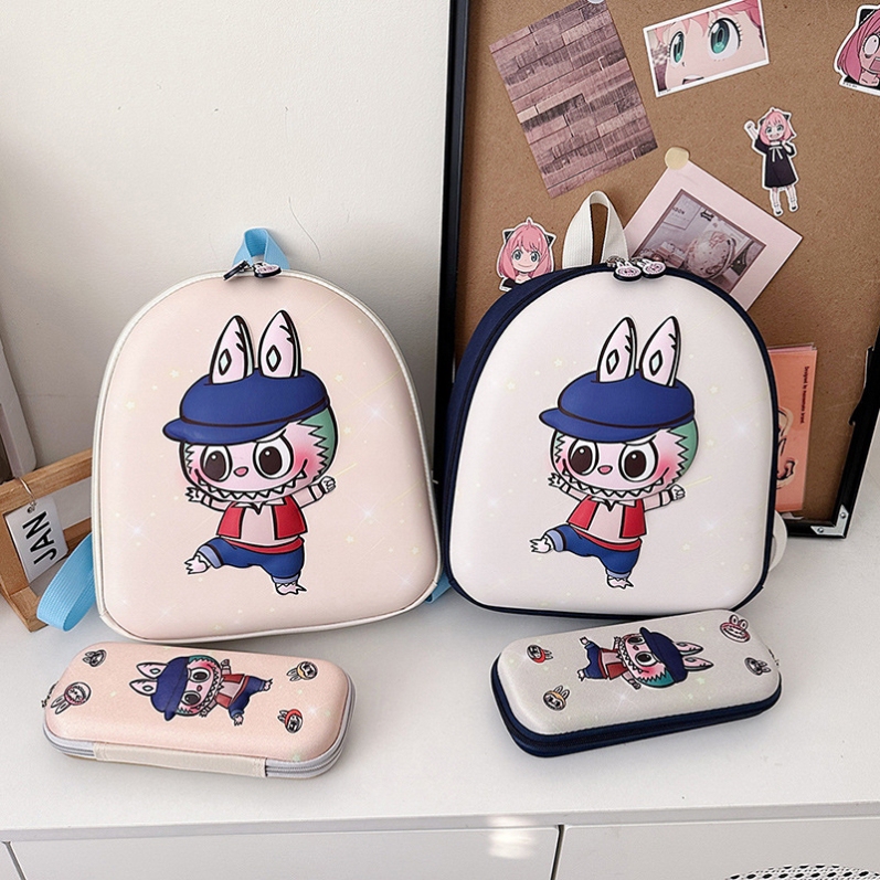Labubu Children's School Bag Cartoon Eva Hard Shell Bag Labubu Backpack Travel Lightweight Large Capacity for Boys and Girls Labubu Children's School Bag Cartoon Eva Hard Shell Bag Labubu Backpack Travel Lightweight Large Capacity for Boys and Girls