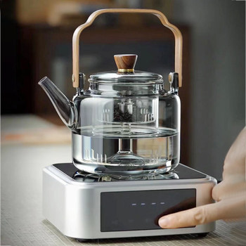 Xinjiang 1500w electric pottery stove household silent intelligent timed tea cooker glass teapot tea stove tea set