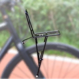 Straight handlebar road melon hard fork bicycle tourer with mounting holes basket bracket steel solid front shelf support