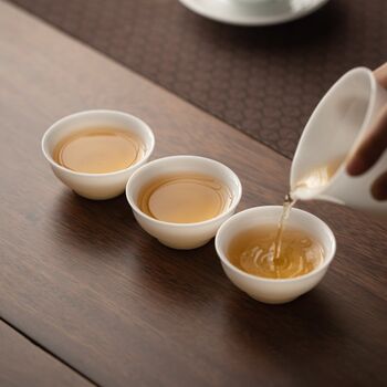 Xiaoyuan met high-end chinese ice jade porcelain white porcelain master cup tea cup single ceramic tea set