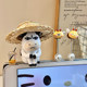 Emo grievance grass cow figure ugly cute healed calf doll car center console ornament desktop decompression decoration