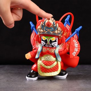 川剧变脸娃娃京剧脸谱玩具摆件戏曲玩偶中国风四川特色礼品送老外