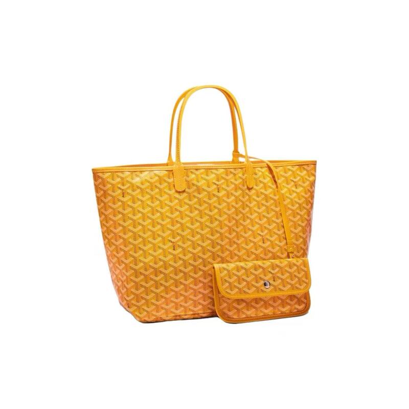 Goyard Goyard Luxury Brand 99% New Y-Shaped Monogram Full-Print Leather Handle Tote Handbag for Women Wz Goyard Goyard Luxury Brand 99% New Y-Shaped Monogram Full-Print Leather Handle Tote Handbag for Women Wz