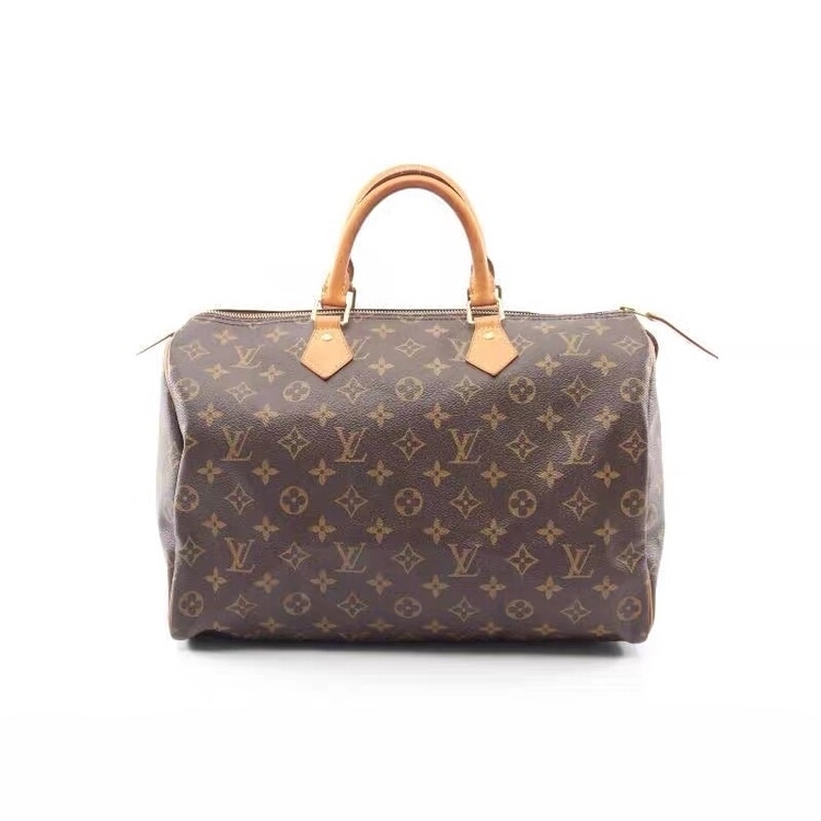 Lv Louis Vuitton High-End Luxury Brand 99% New Sp35 Monogram Zipper Closure Boston Pillow Women's Bag Wz