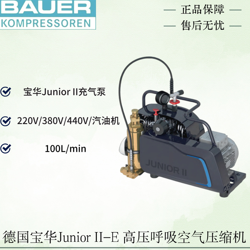 German Baohua Junior Ii-E Breathing Air Compressor High-Pressure Air Pump Cylinder Inflation 100L German Baohua Junior Ii-E Breathing Air Compressor High-Pressure Air Pump Cylinder Inflation 100L
