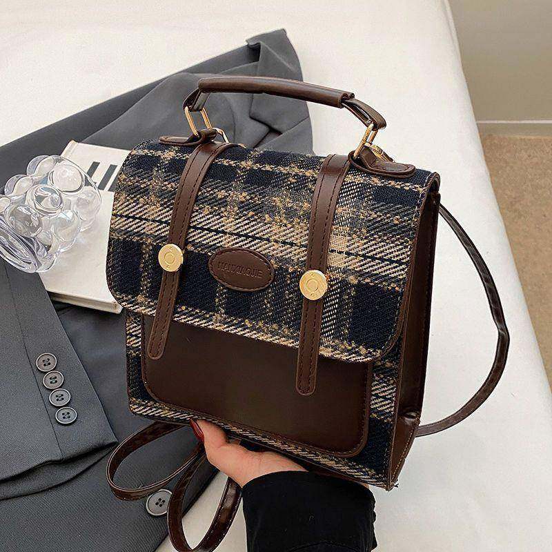 British Style Casual Backpack Women's 2025 New Fashion Handbag Student Versatile Travel Small Backpack
