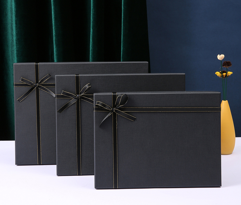 Black Gift Box, Birthday Gift Box, Suitable for Clothes, Shirts, Scarves, Empty Box, Large Capacity, High-End and Luxurious Feel