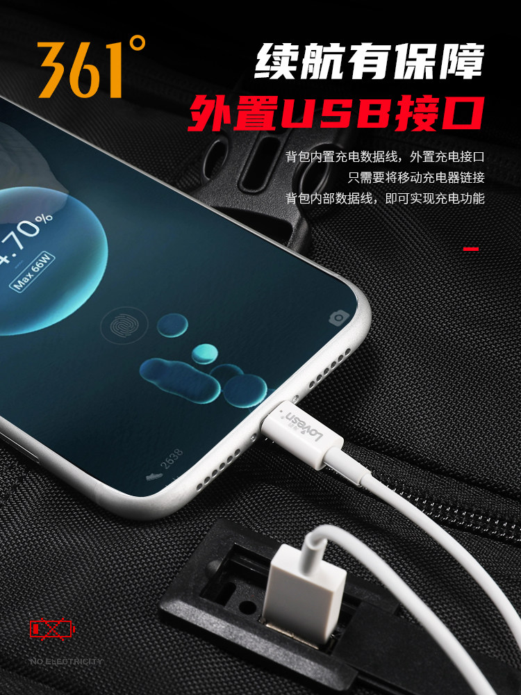 Backpack Men's Backpack 2025 New Large-Capacity Travel Bag Women's Casual Computer Bag School Bag Business Trip Business Bag