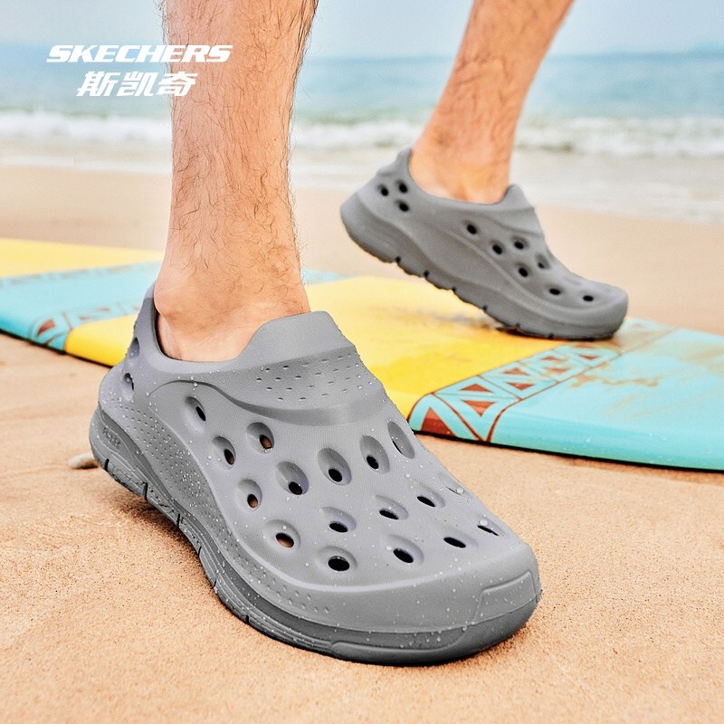 Skechers New Summer Men's Bubble Shoes with Arch Support, Hollow Hole Sandals 243240 Skechers New Summer Men's Bubble Shoes with Arch Support, Hollow Hole Sandals 243240