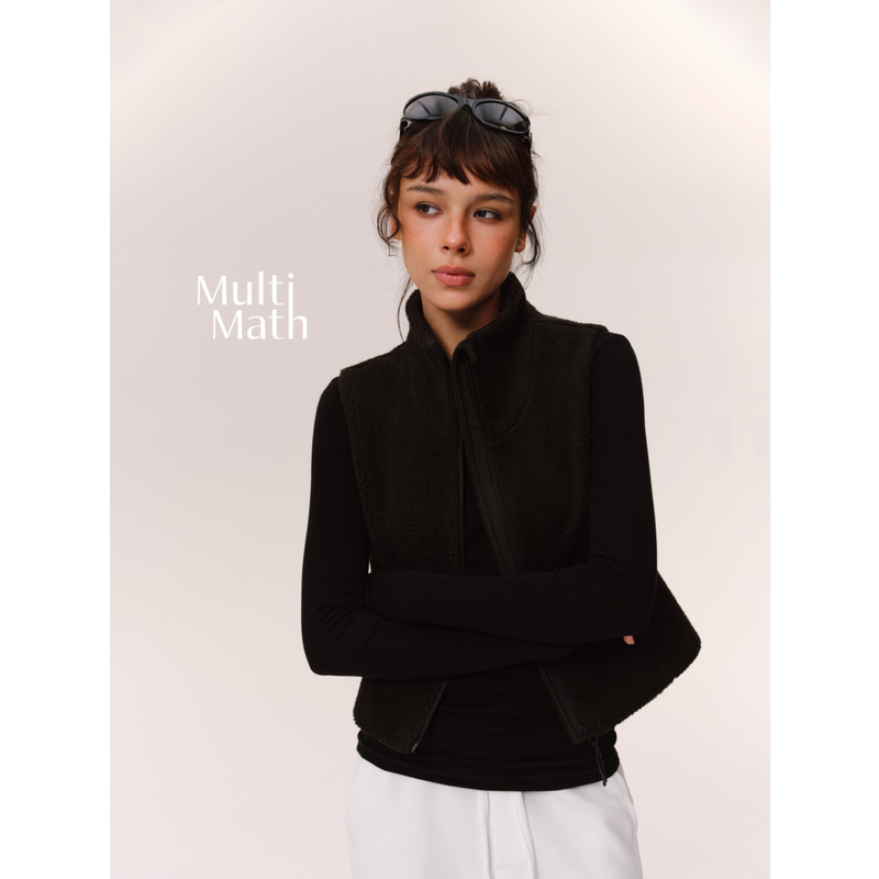 Multimath Little Ding Baoli/Love Knight Armor/Autumn and Winter Versatile Warm Thick Fleece Half-Turtleneck Vest Multimath Little Ding Baoli/Love Knight Armor/Autumn and Winter Versatile Warm Thick Fleece Half-Turtleneck Vest